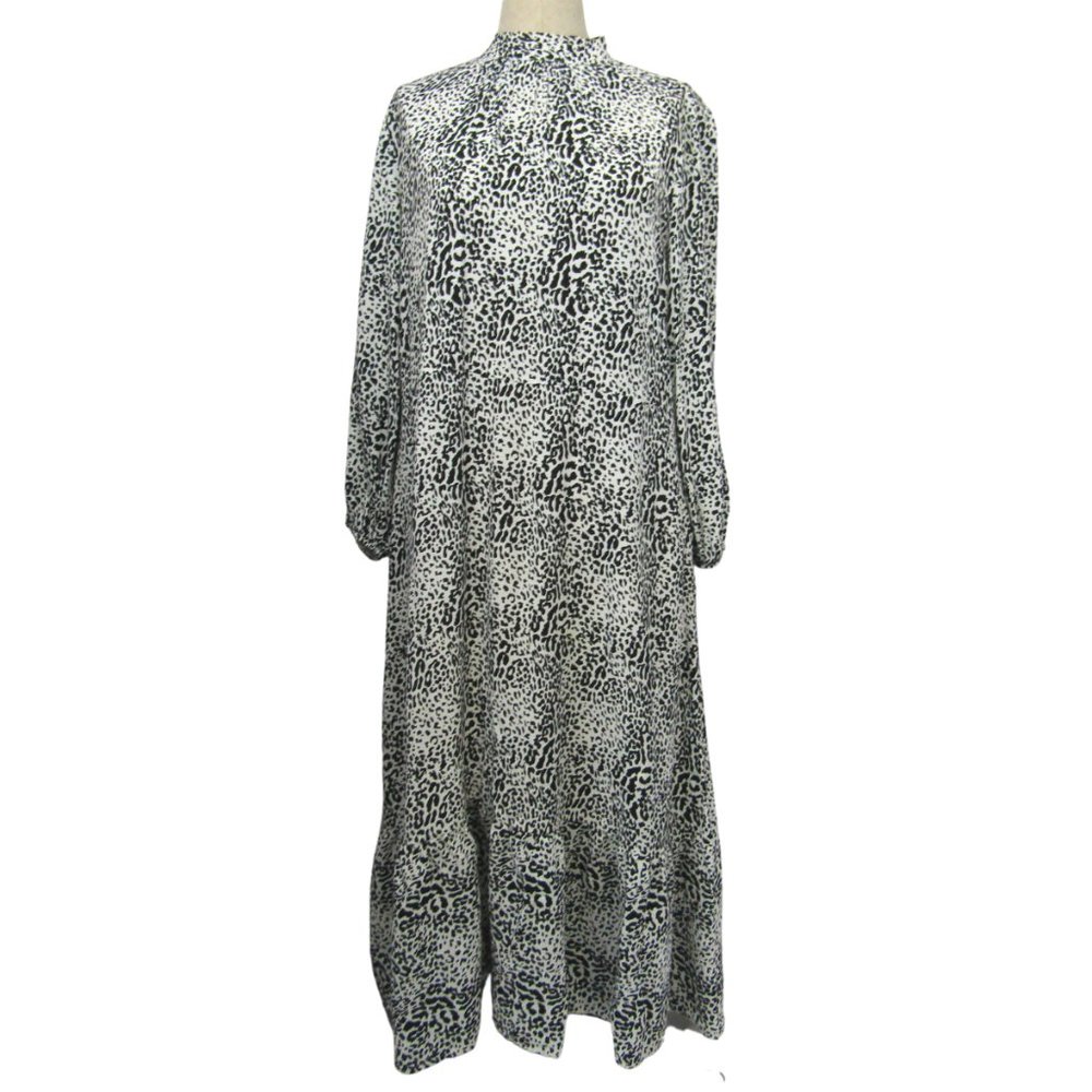 Zara animal print maxi dress XS - high collar